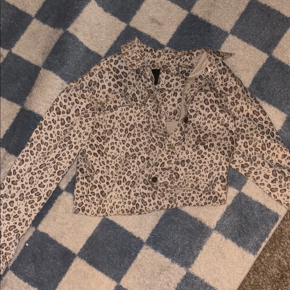 Leopard Print mini Jacket